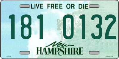 NH license plate 1810132