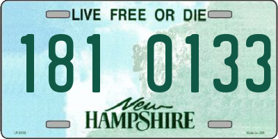 NH license plate 1810133