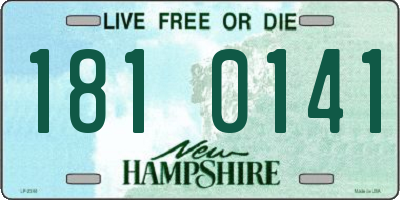 NH license plate 1810141