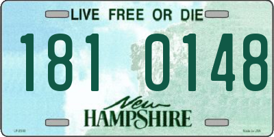 NH license plate 1810148