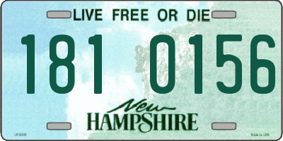 NH license plate 1810156