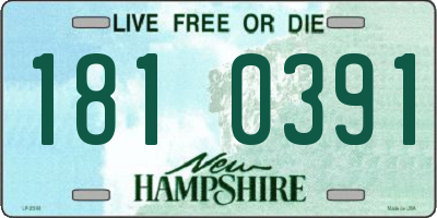 NH license plate 1810391