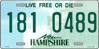 NH license plate 1810489