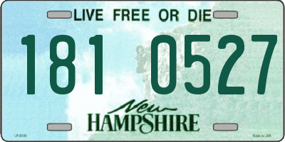 NH license plate 1810527