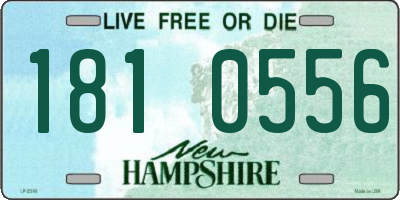 NH license plate 1810556