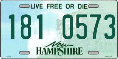 NH license plate 1810573