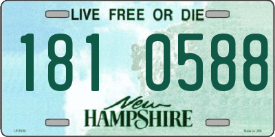 NH license plate 1810588