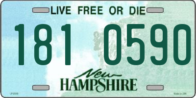 NH license plate 1810590