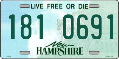 NH license plate 1810691