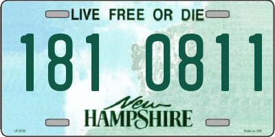 NH license plate 1810811