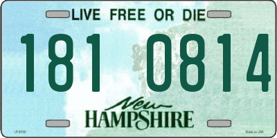 NH license plate 1810814