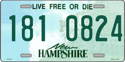 NH license plate 1810824