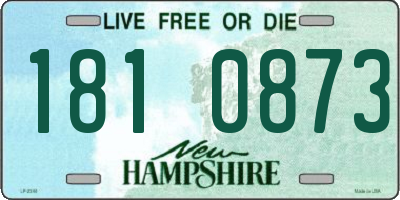 NH license plate 1810873