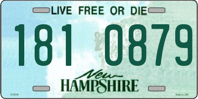 NH license plate 1810879