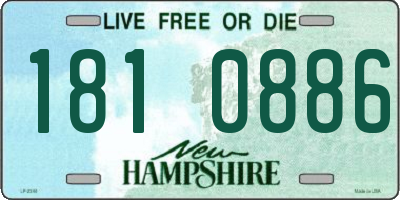 NH license plate 1810886