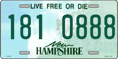 NH license plate 1810888