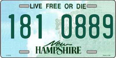 NH license plate 1810889
