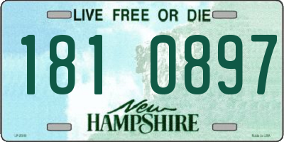 NH license plate 1810897