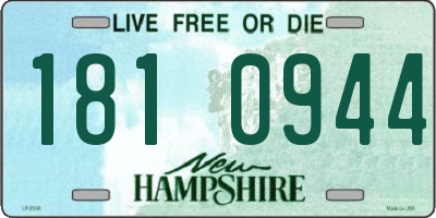 NH license plate 1810944