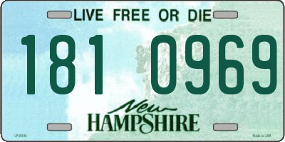 NH license plate 1810969