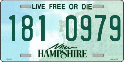 NH license plate 1810979
