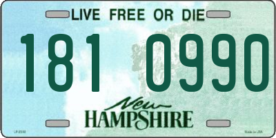 NH license plate 1810990