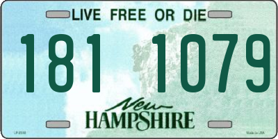NH license plate 1811079