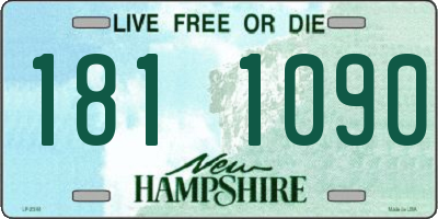 NH license plate 1811090