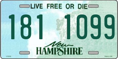 NH license plate 1811099