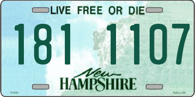 NH license plate 1811107