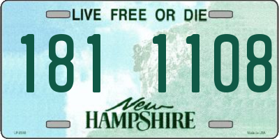 NH license plate 1811108