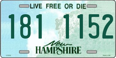 NH license plate 1811152