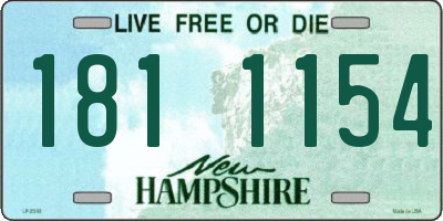 NH license plate 1811154