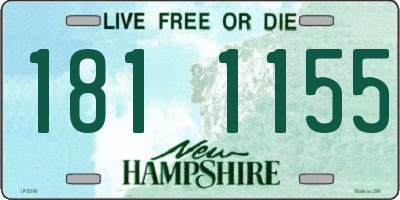 NH license plate 1811155