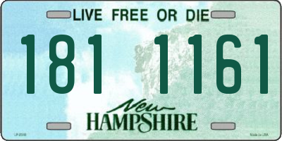 NH license plate 1811161
