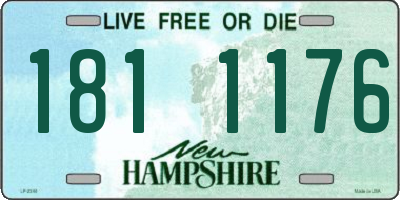 NH license plate 1811176