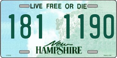 NH license plate 1811190