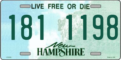 NH license plate 1811198