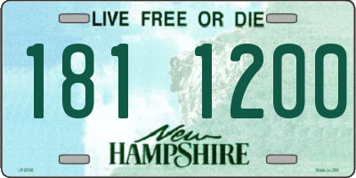 NH license plate 1811200