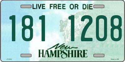 NH license plate 1811208
