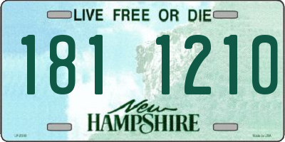NH license plate 1811210