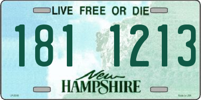 NH license plate 1811213