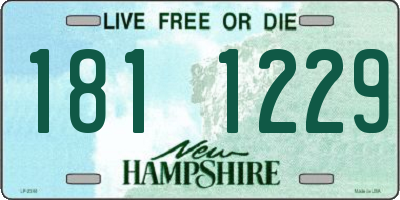 NH license plate 1811229