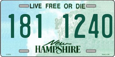 NH license plate 1811240