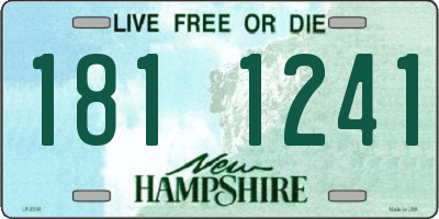 NH license plate 1811241