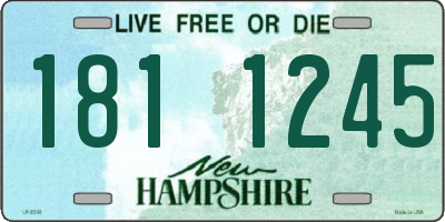 NH license plate 1811245