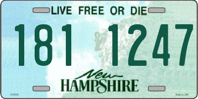 NH license plate 1811247