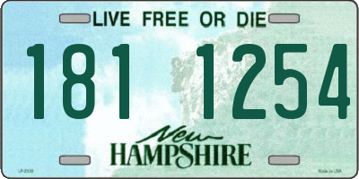 NH license plate 1811254