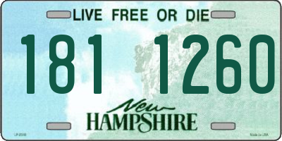 NH license plate 1811260