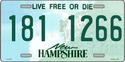 NH license plate 1811266